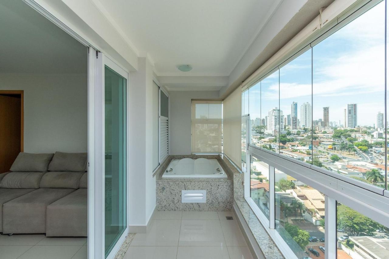 Apartamento De 1 Quarto Com Vista Para O Parque Vaca Brava E Com Jacuzzi No Setor Bueno - El1802 Goiânia Exteriör bild