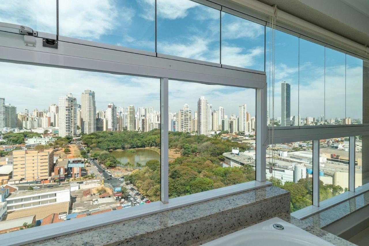 Apartamento De 1 Quarto Com Vista Para O Parque Vaca Brava E Com Jacuzzi No Setor Bueno - El1802 Goiânia Exteriör bild